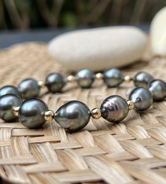 Découvrez une pièce unique et rare - vraies perle Tahiti peacock et reflets bleus - très belle qualité - certificat GIA - livraison gratuite