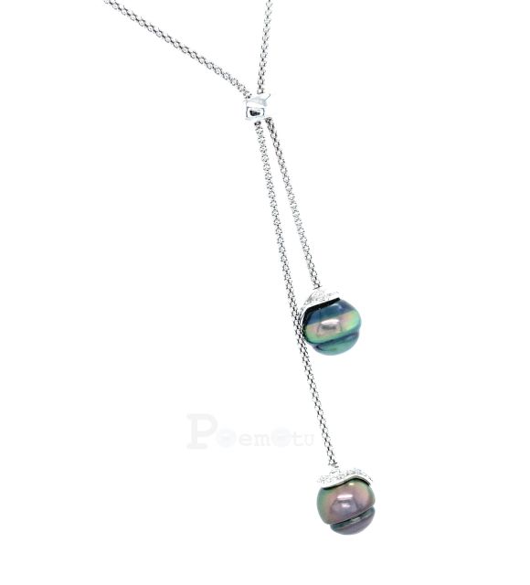 Bijou en perle de Tahiti aux reflets rares et lustre exceptionnel. Certificat d’authenticité et livraison sécurisée – Poemotu