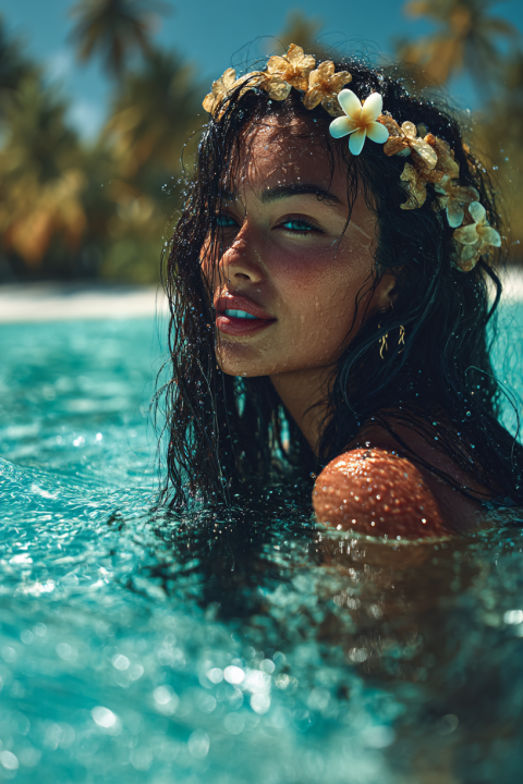 c un bracelet en perles de Tahiti : un bijou raffiné issu des lagons polynésiens.