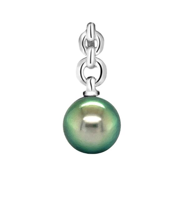 Le pendentif maillon et sa perle de Tahiti éclatante, un raffinement qui ne quittera plus votre cou - certifié et garanti - livraison offerte en UE