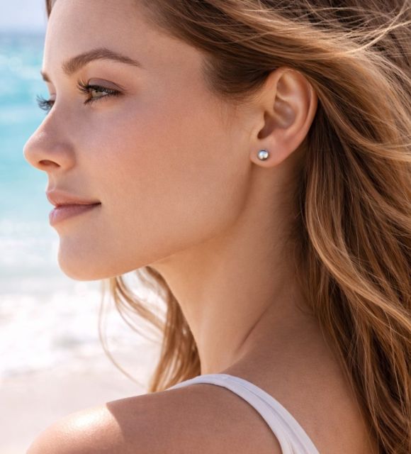 Bijou en perle de Tahiti aux reflets rares et lustre exceptionnel. Certificat d’authenticité et livraison sécurisée – Poemotu